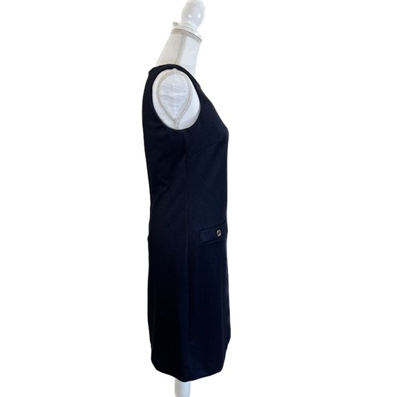 Tommy Hilfiger Classic Navy Sleeveless Sheath Dress - Picture 5 of 16